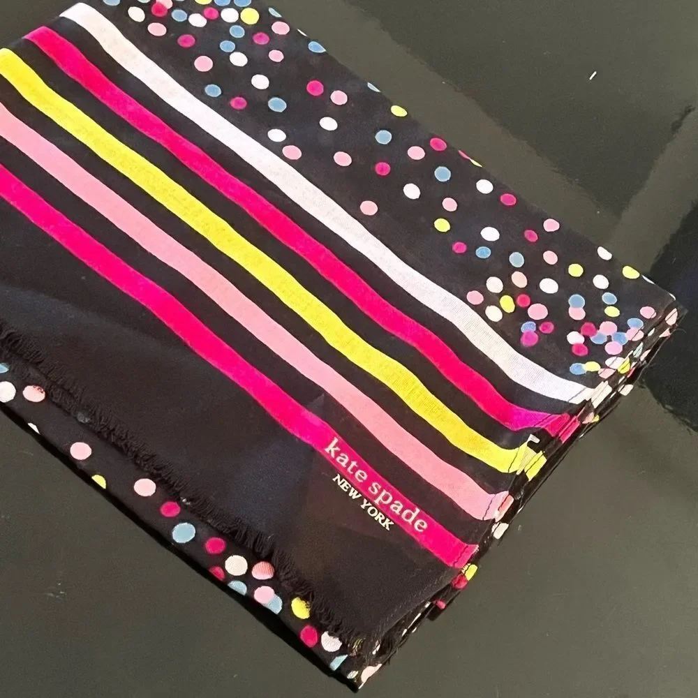 NWT KATE SPADE confetti oblong scarf